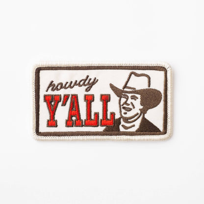 Howdy Y'all Embroidered Iron-On Patch