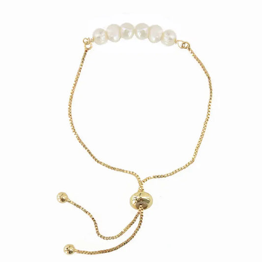 Adjustable Pearl Bracelet