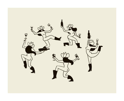 Cowgirl Dance Art Print