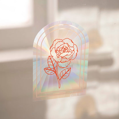 Rose Sun Catcher Decal