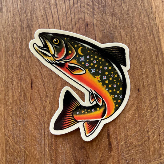 Star Trout Vinyl Sticker