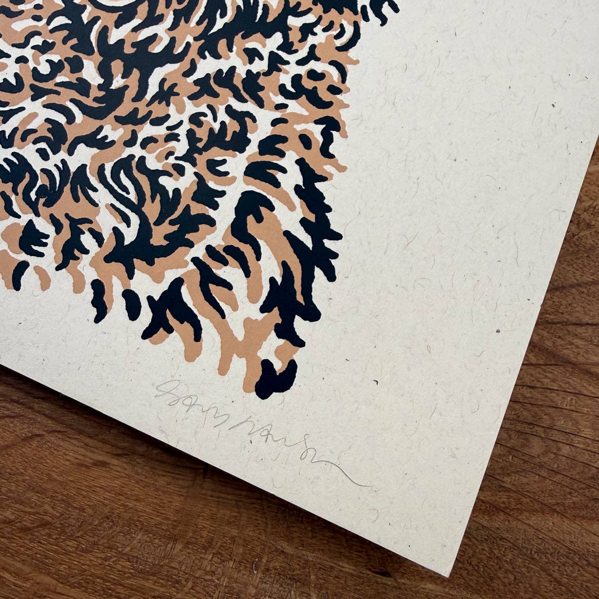 Golden Doodle Cowdog - Signed Art Print