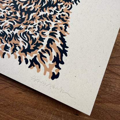 Golden Doodle Cowdog - Signed Art Print