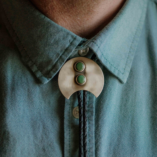 Brass Moon Bolo Tie