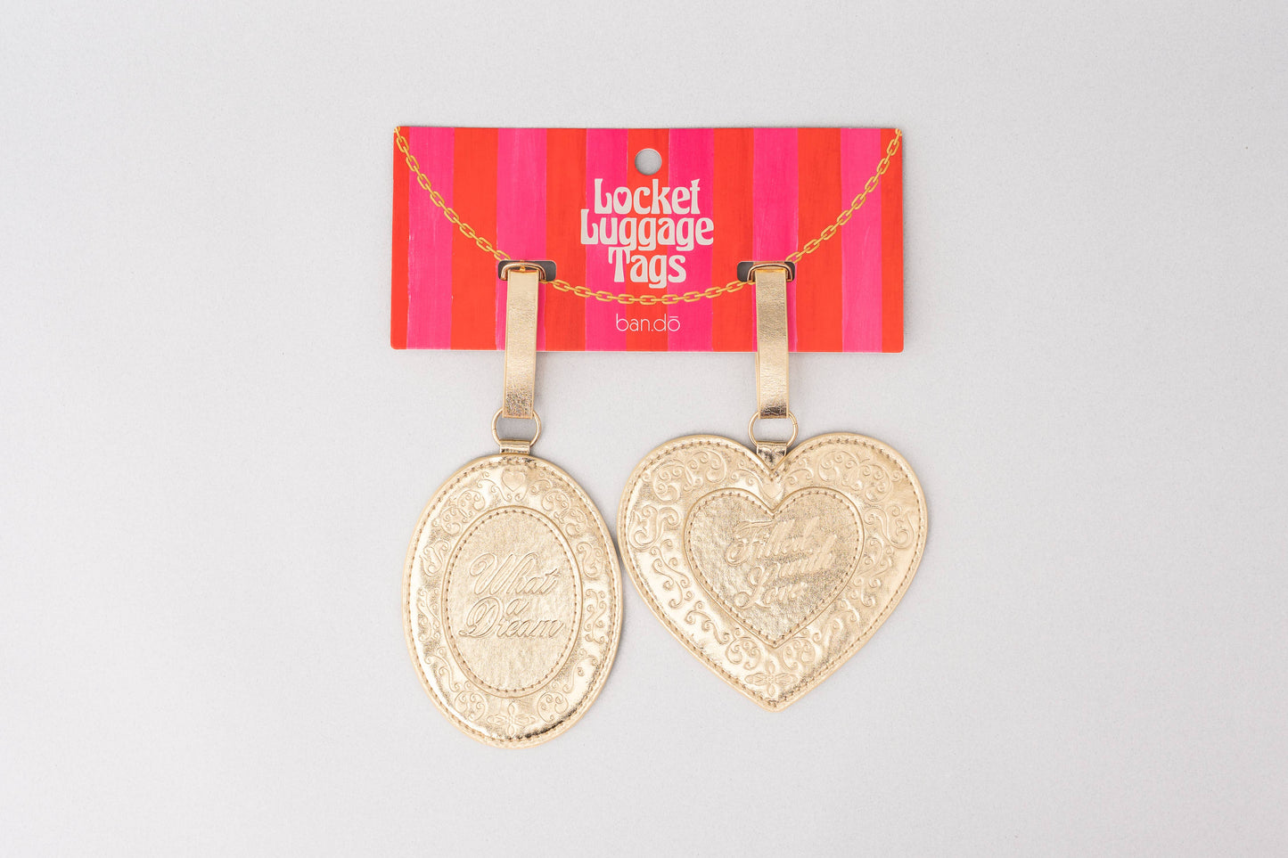 Lovely Locket Luggage Tag Set