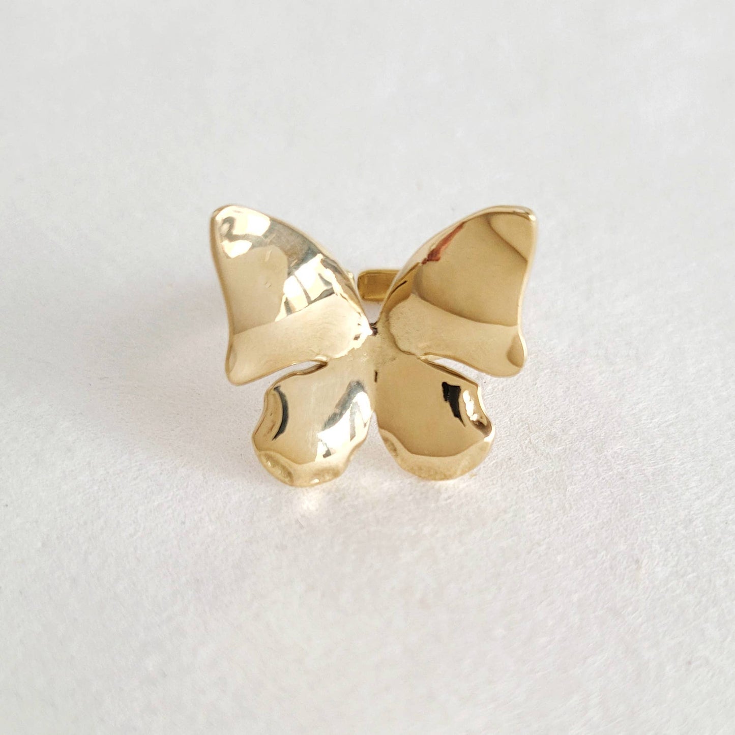 Brass Butterfly Ring