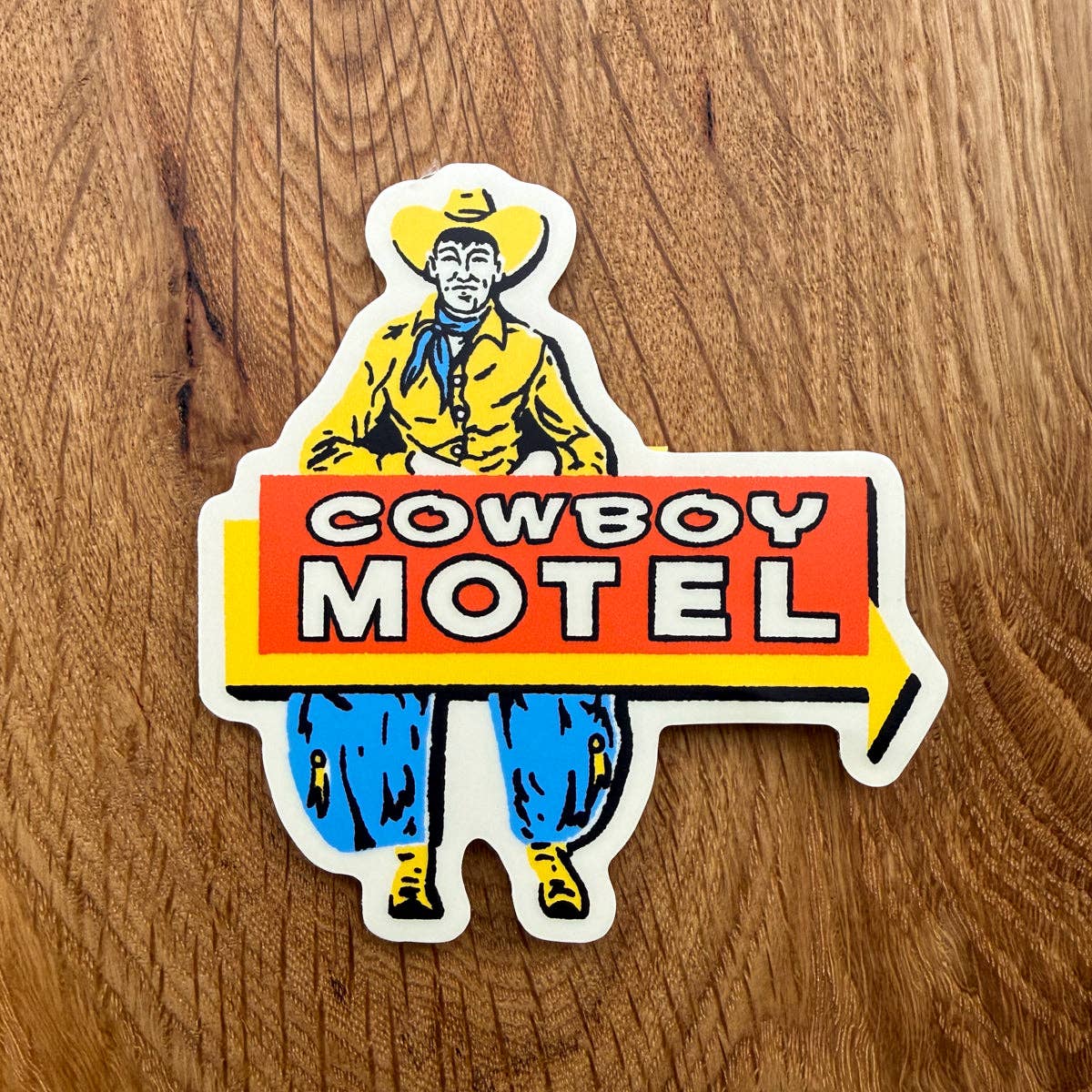 Cowboy Motel Vinyl Sticker
