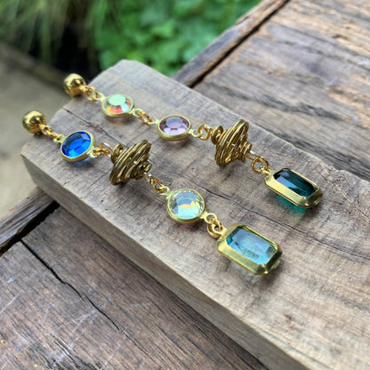 Galaxy Vintage Crystal Earrings