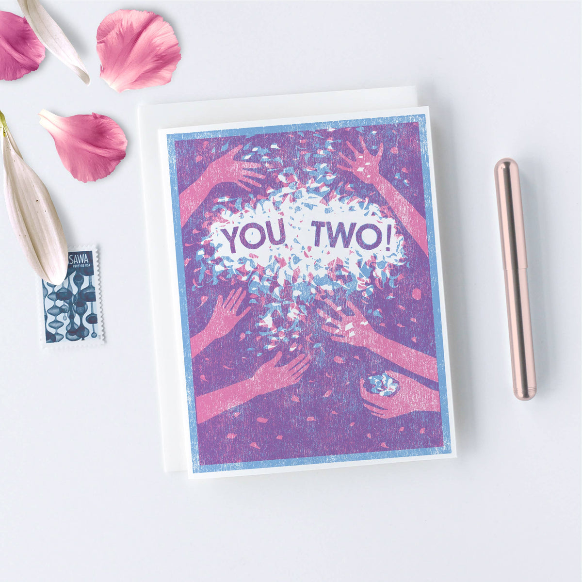 You Two! Confetti Card