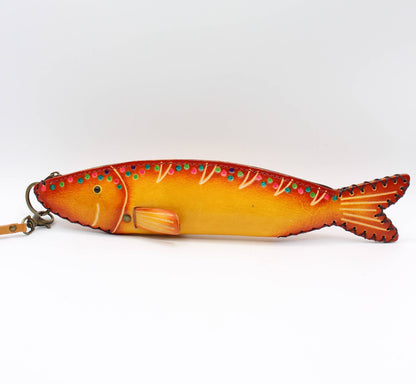 Handmade Leather Fish Pouch