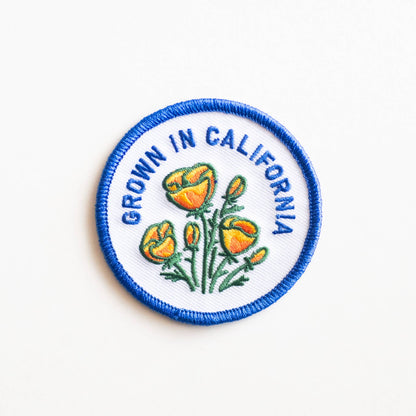 Grown In Californ Iron-On Patch