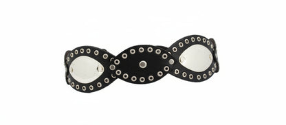 Handmade Brown Leather Hexagon Belt