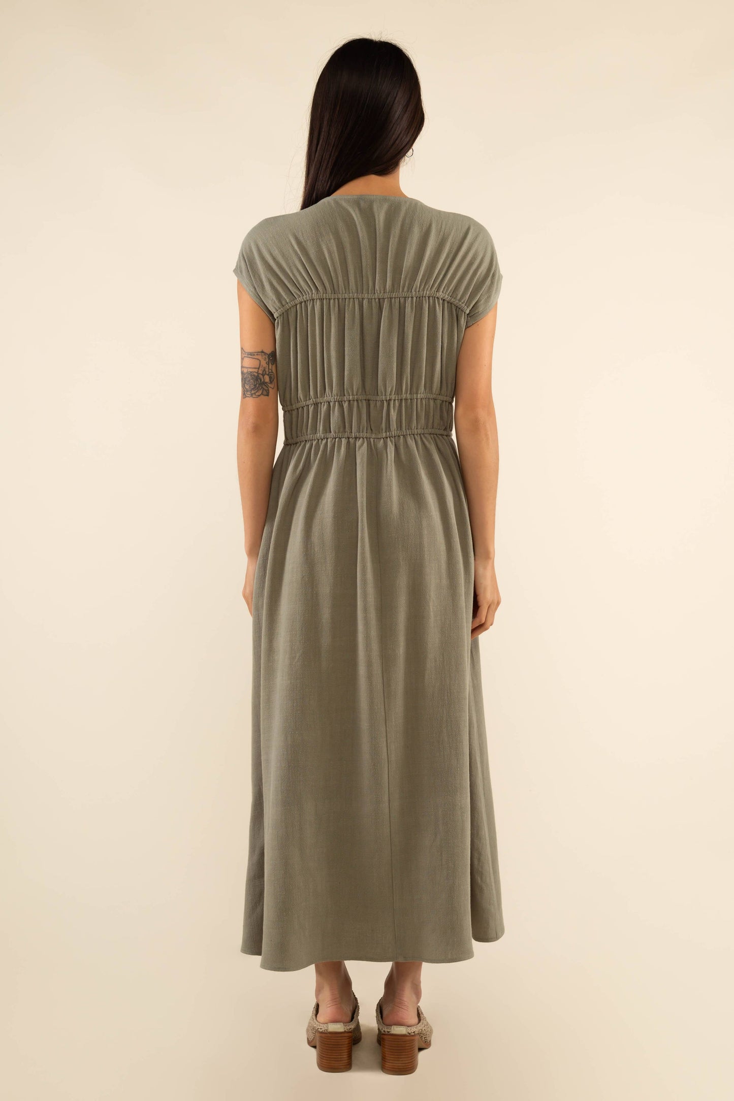 Sage Tie Dress