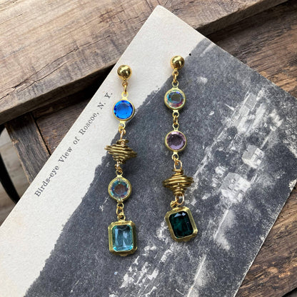 Galaxy Vintage Crystal Earrings