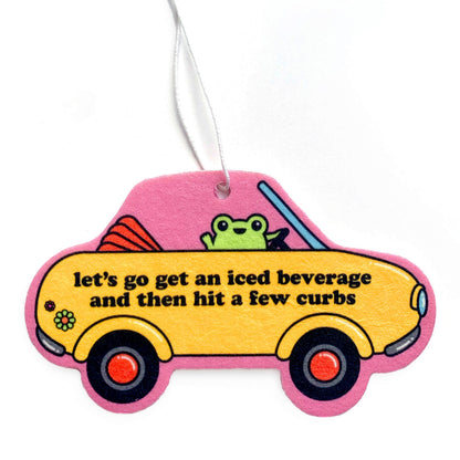Bad Driver Frog Strawberry Scented Air Freshener