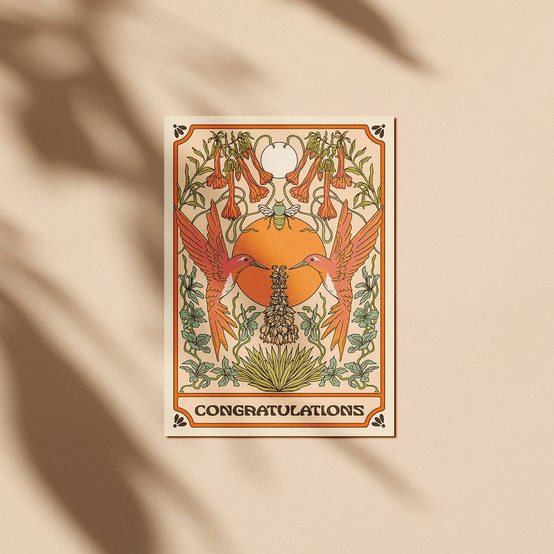 Congratulations Hummingbird Card