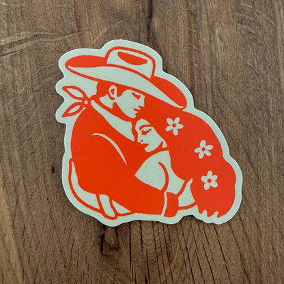 Couple Vinyl Sticker