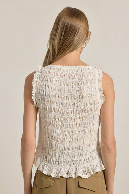 Lacey Smocked Top