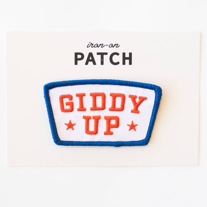 Giddy Up Embroidered Iron-On Patch
