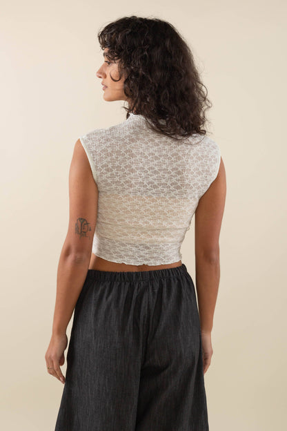 Ivory Mesh Tank