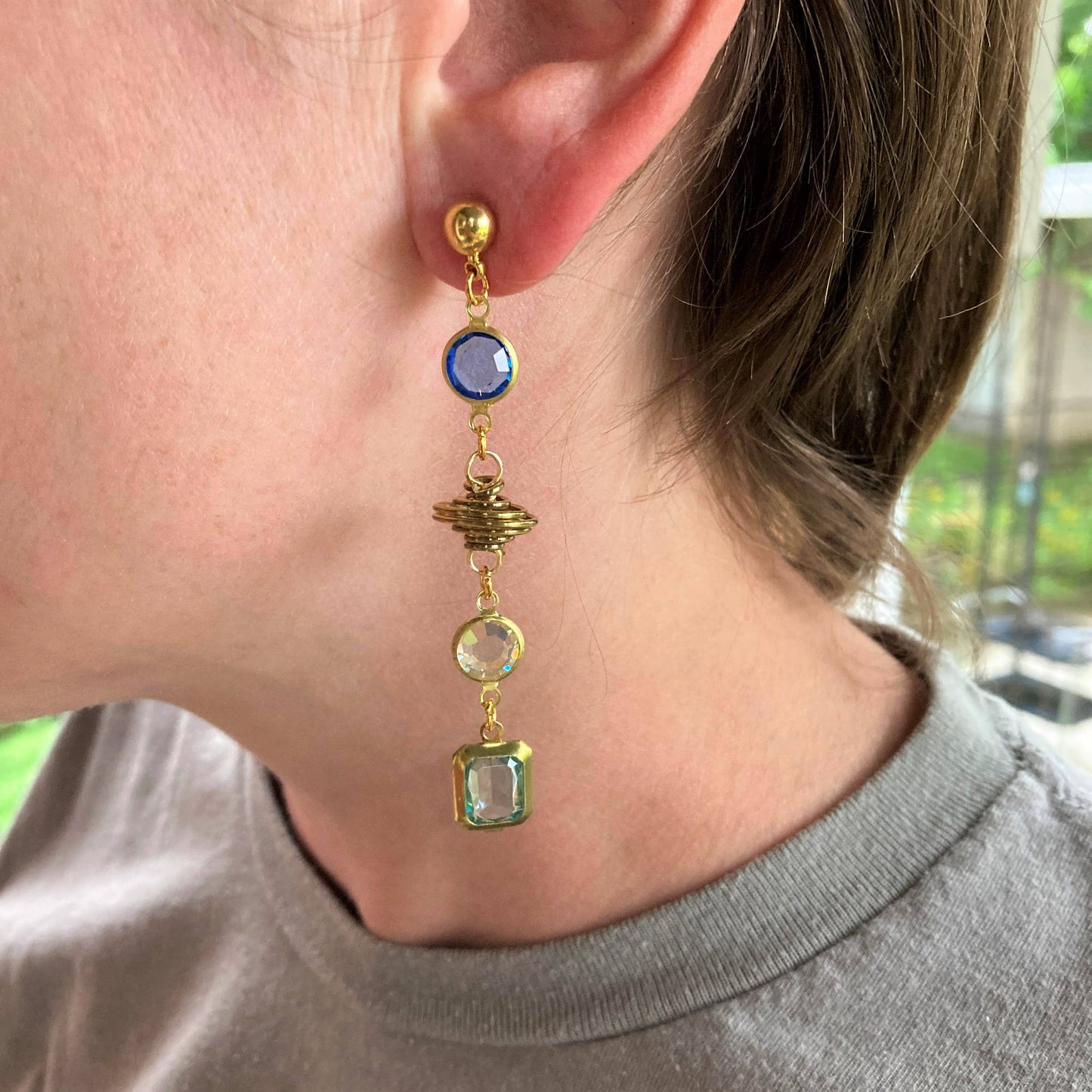Galaxy Vintage Crystal Earrings
