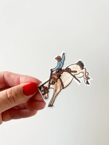 Bucking Bronco Patch Iron-On Patch