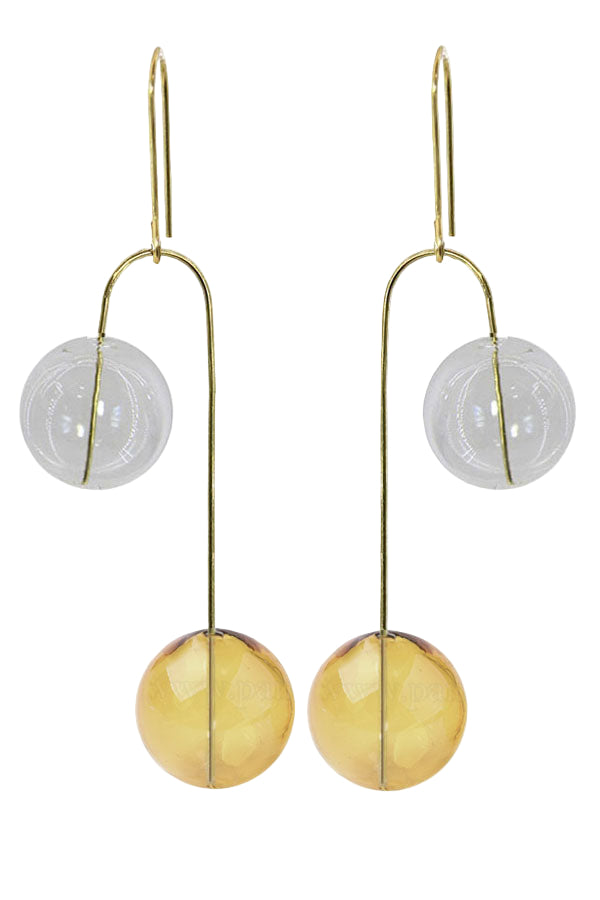 Hand Blown Glass Balance Earrings