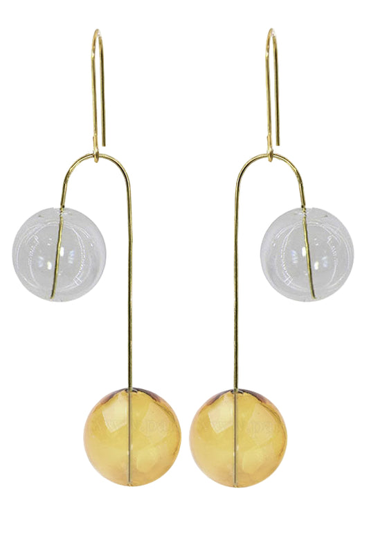Hand Blown Glass Balance Earrings