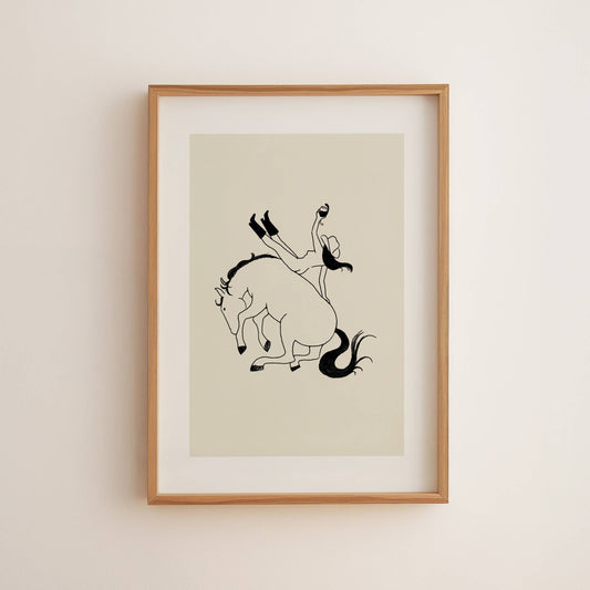 Giddy Up Cowgirl Art Print