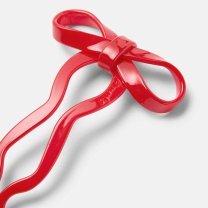 Bow Hair Pin Red
