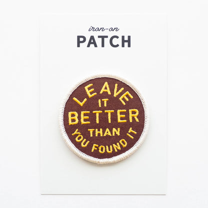 Leave It Better Iron-On Patch