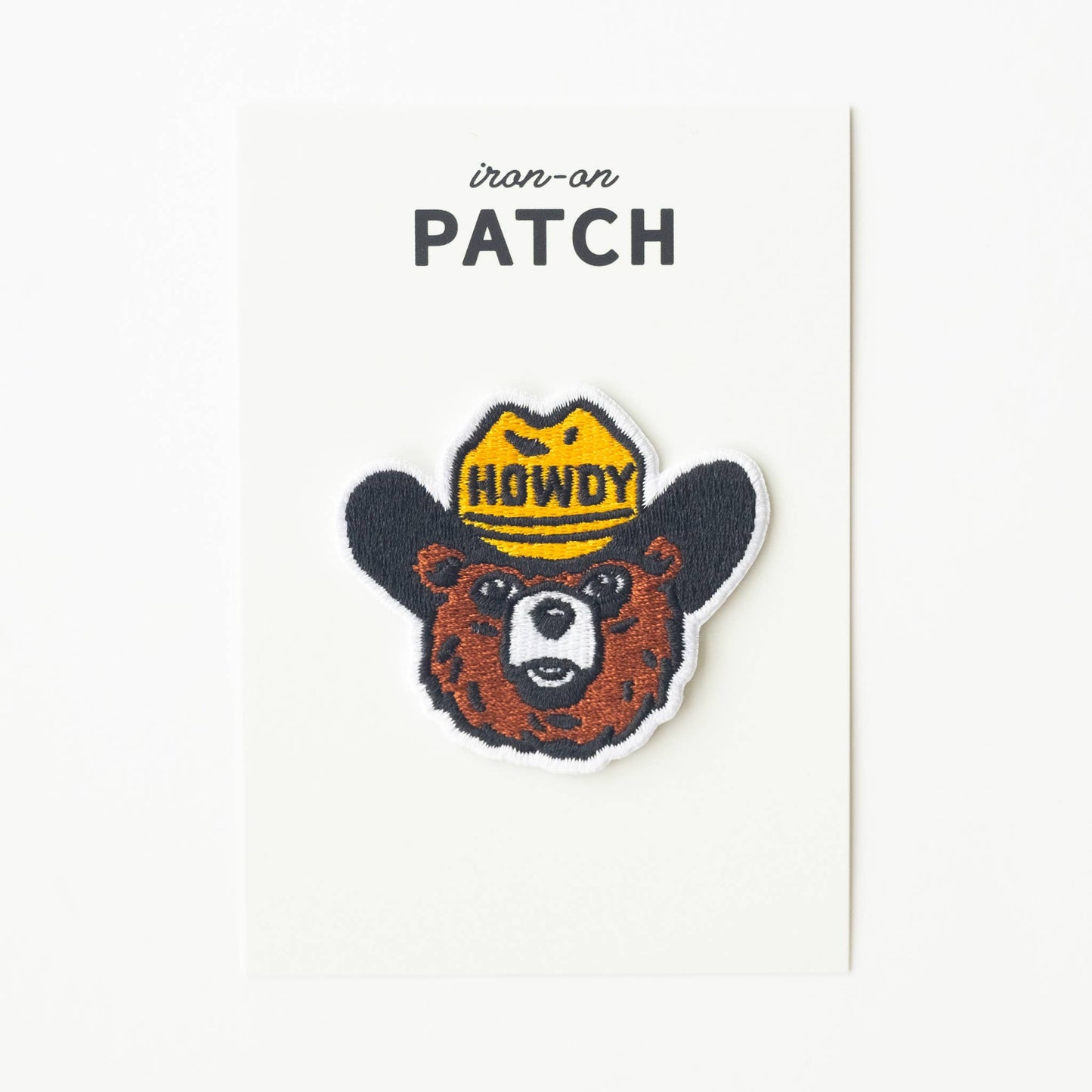 Howdy the Bear Embroidered Iron-On Patch