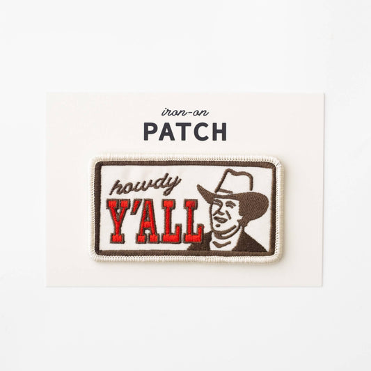 Howdy Y'all Embroidered Iron-On Patch
