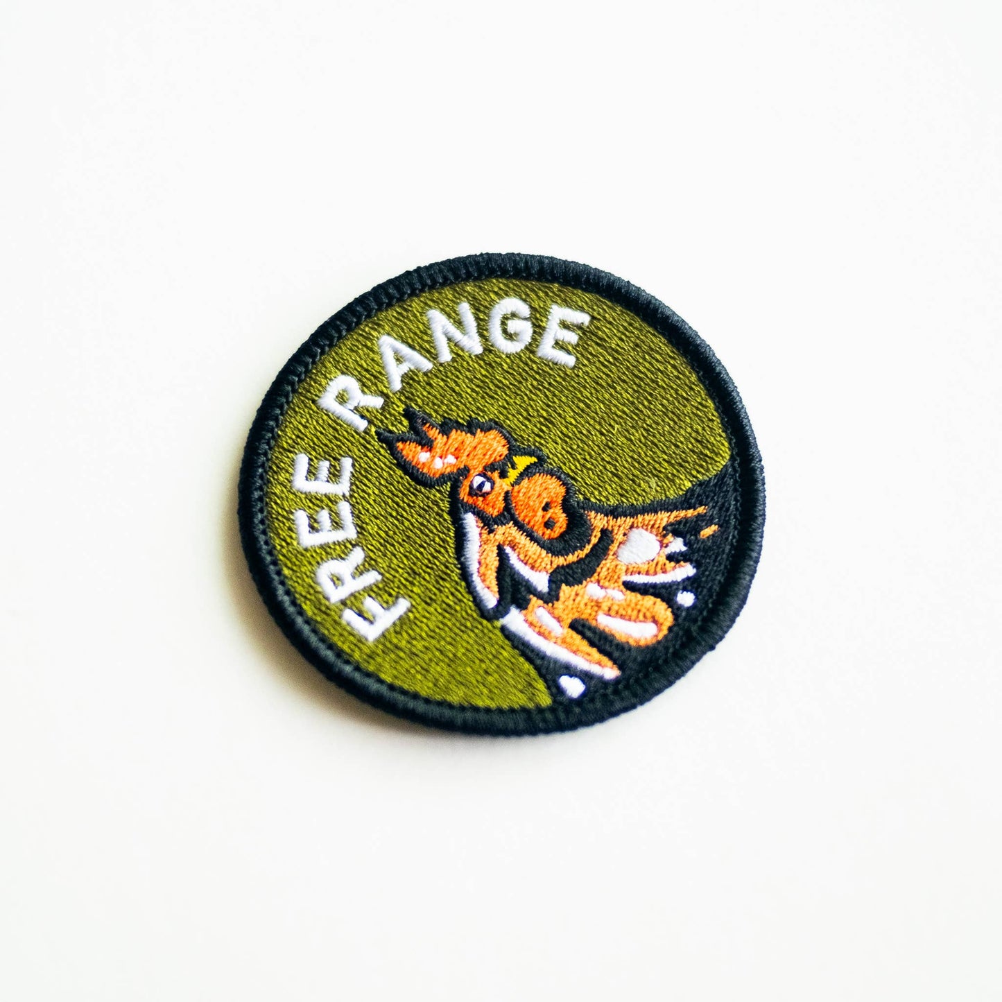 Free Range Embroidered Iron on Patch