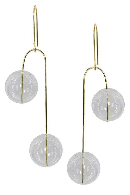 Hand Blown Glass Balance Earrings