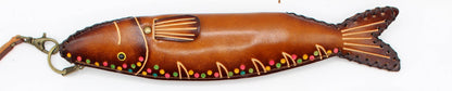 Handmade Leather Fish Pouch