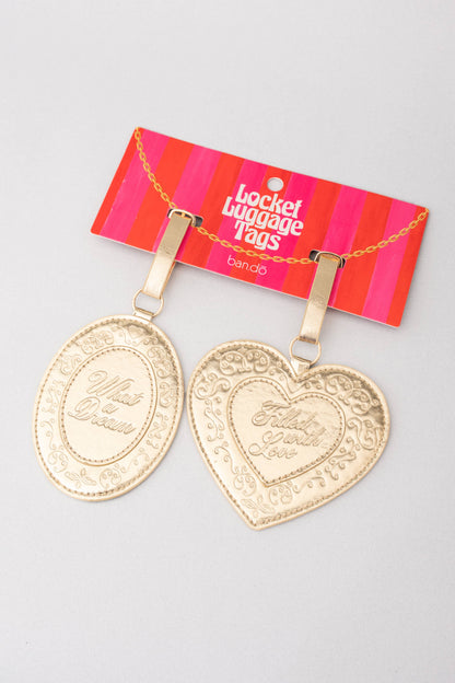 Lovely Locket Luggage Tag Set