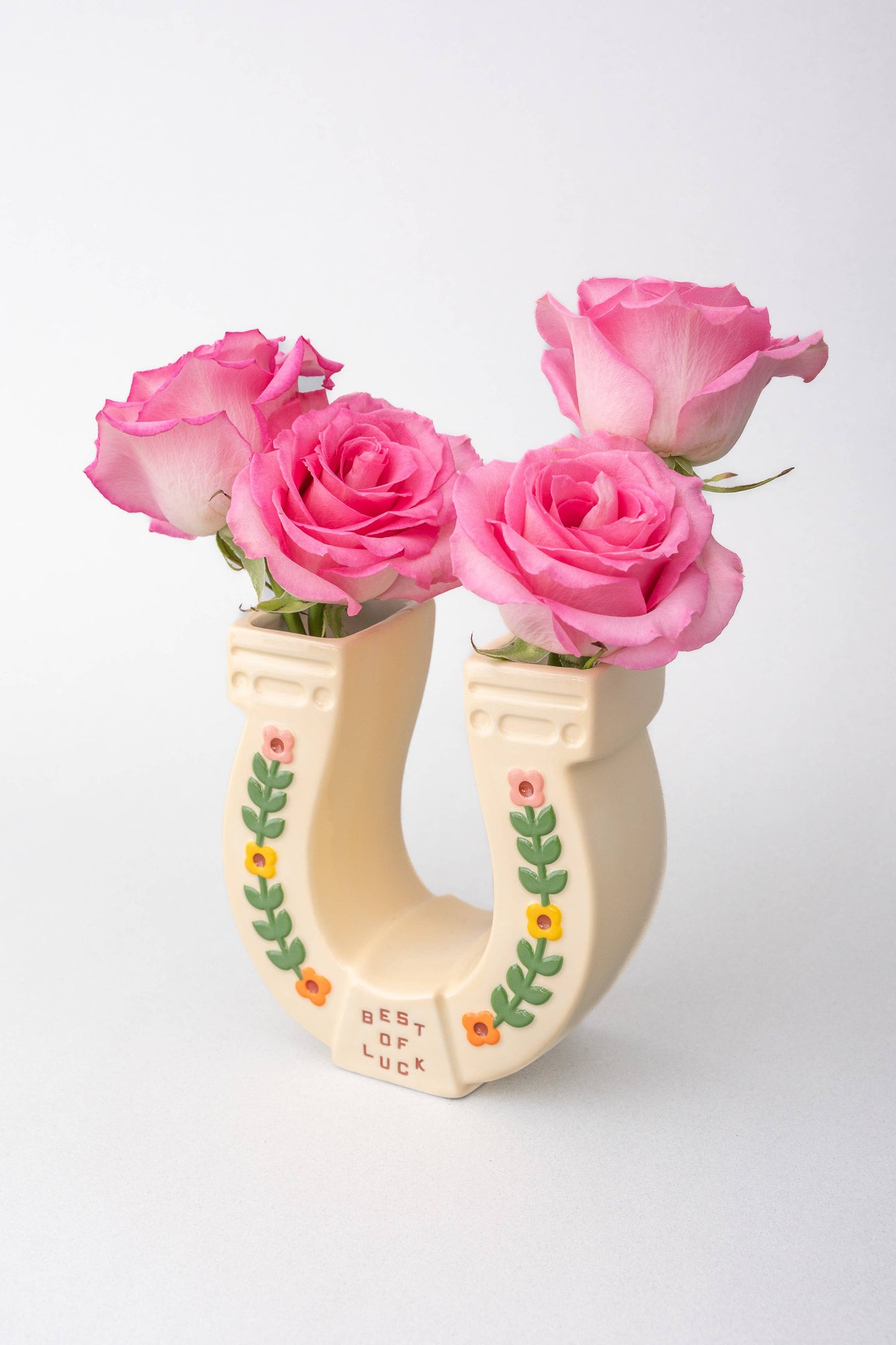 Horseshoe Ceramic Vase