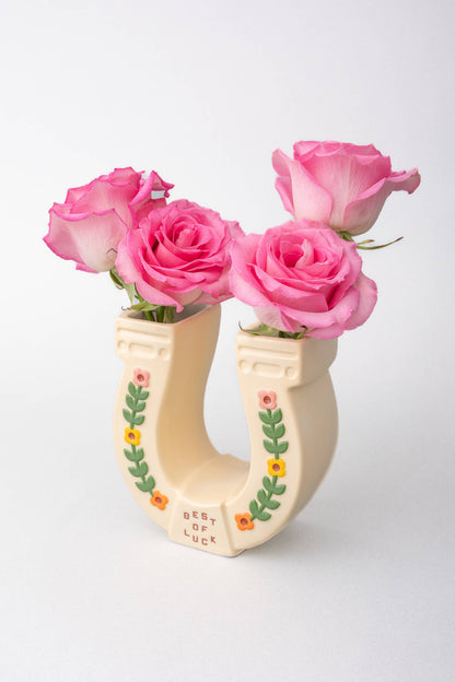 Horseshoe Ceramic Vase