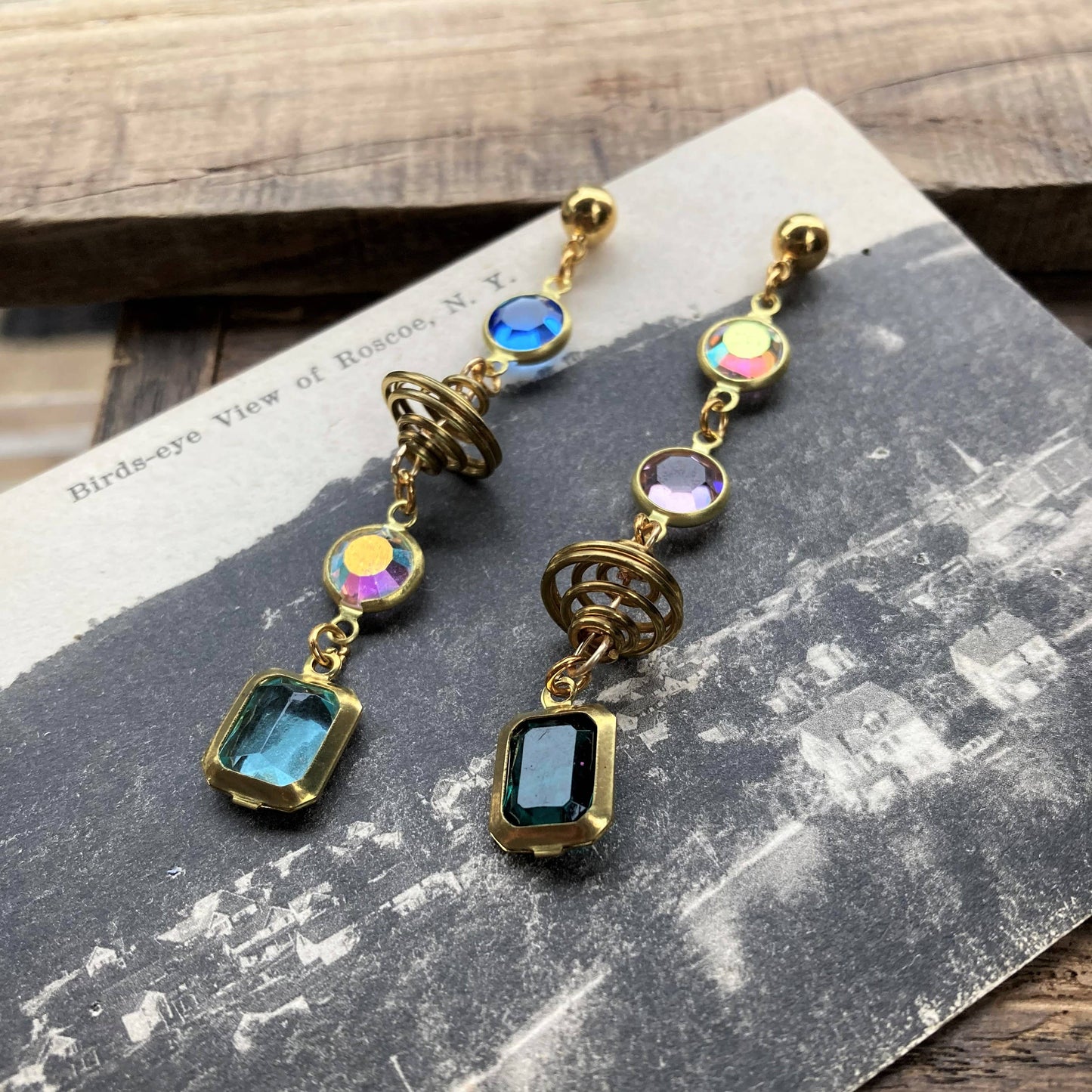 Galaxy Vintage Crystal Earrings