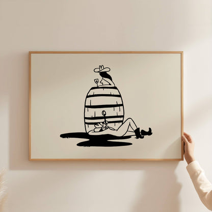 Wine Tasting Art Print