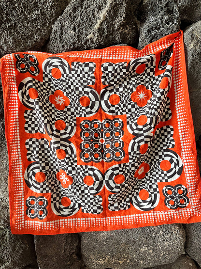 Orange Black White Bandana of the Month