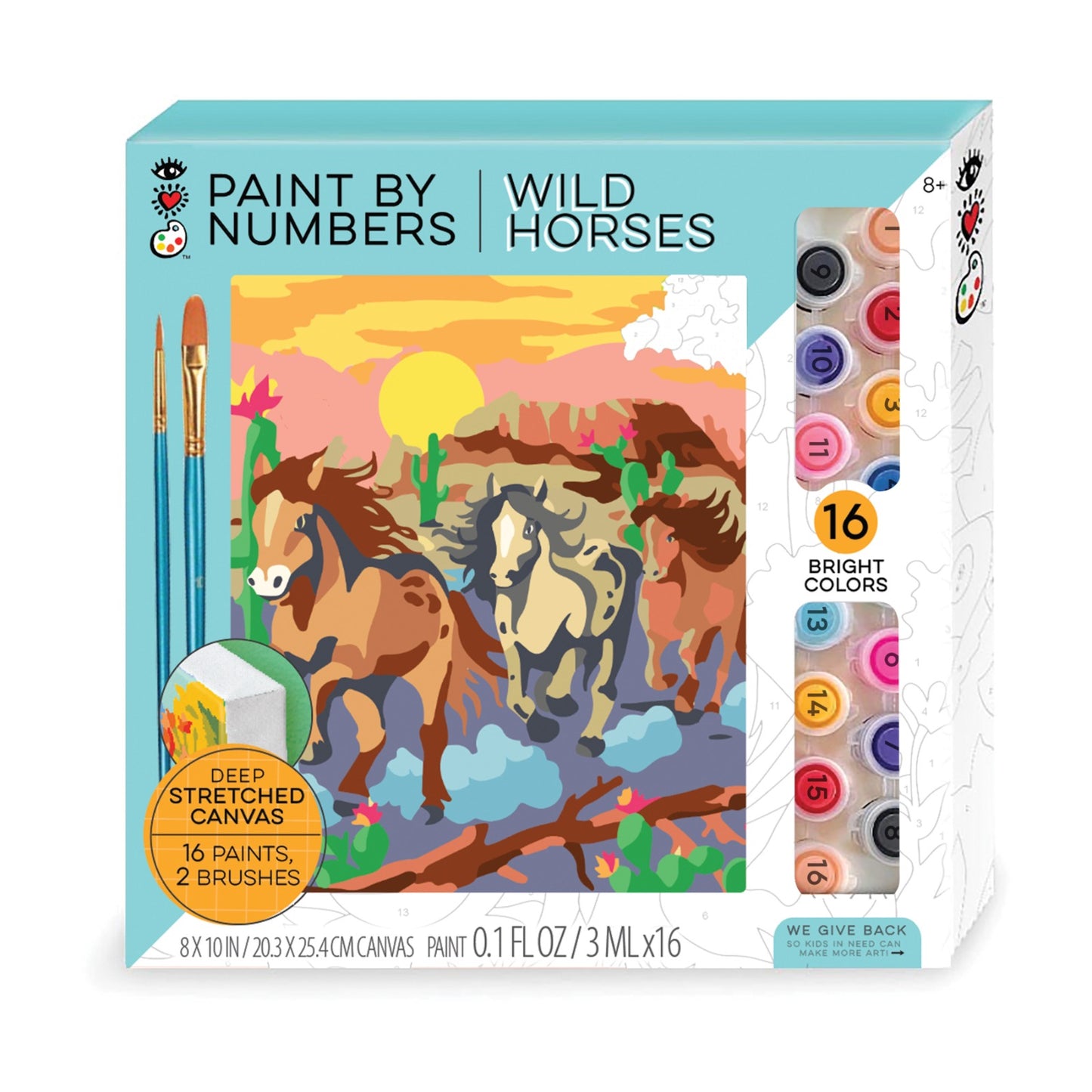 Paint by Numbers Kit Wild Horses