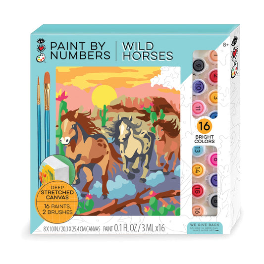 Paint by Numbers Kit Wild Horses