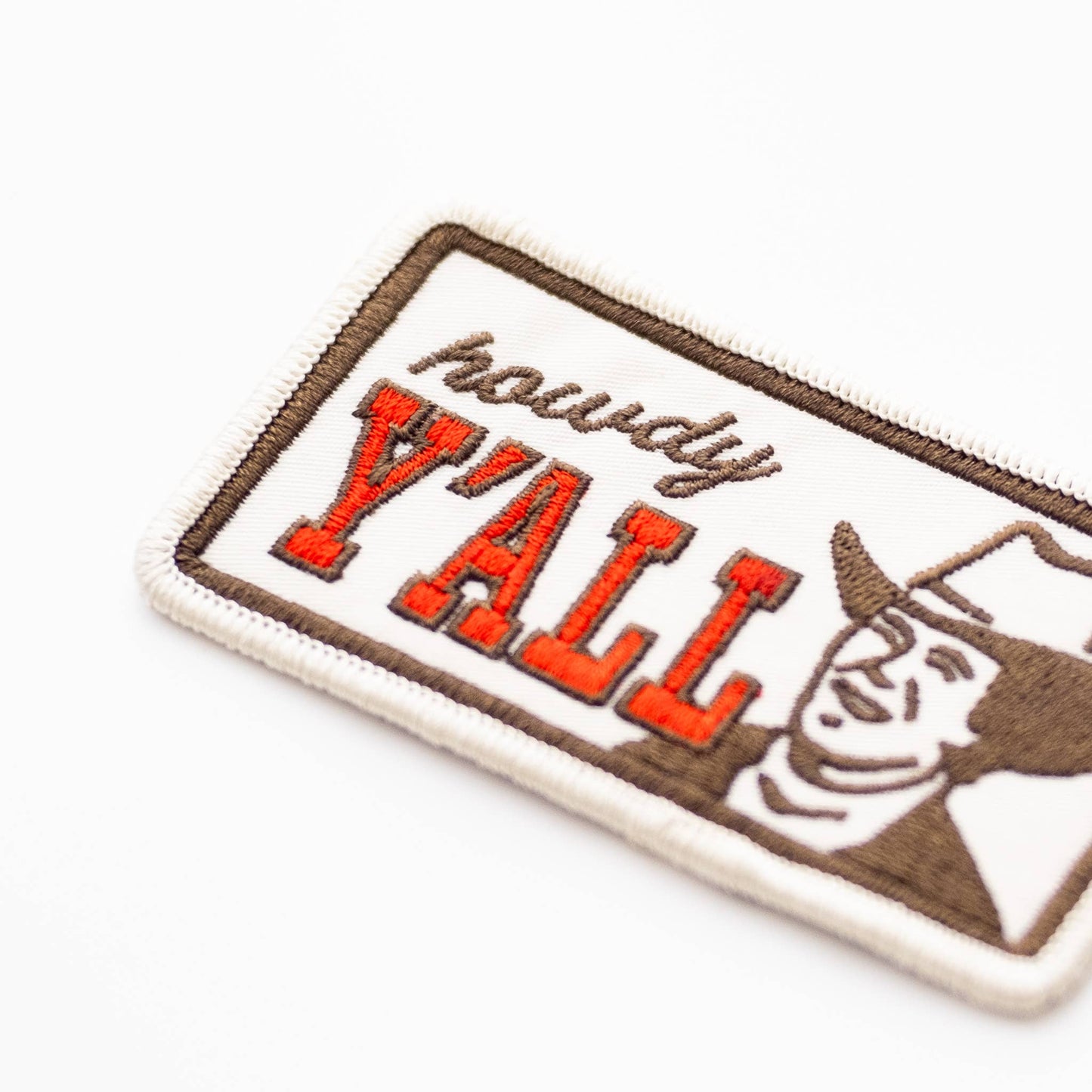 Howdy Y'all Embroidered Iron-On Patch