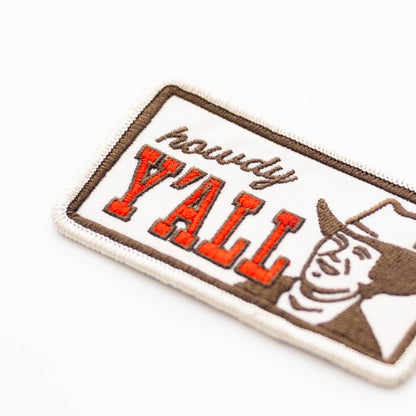Howdy Y'all Embroidered Iron-On Patch