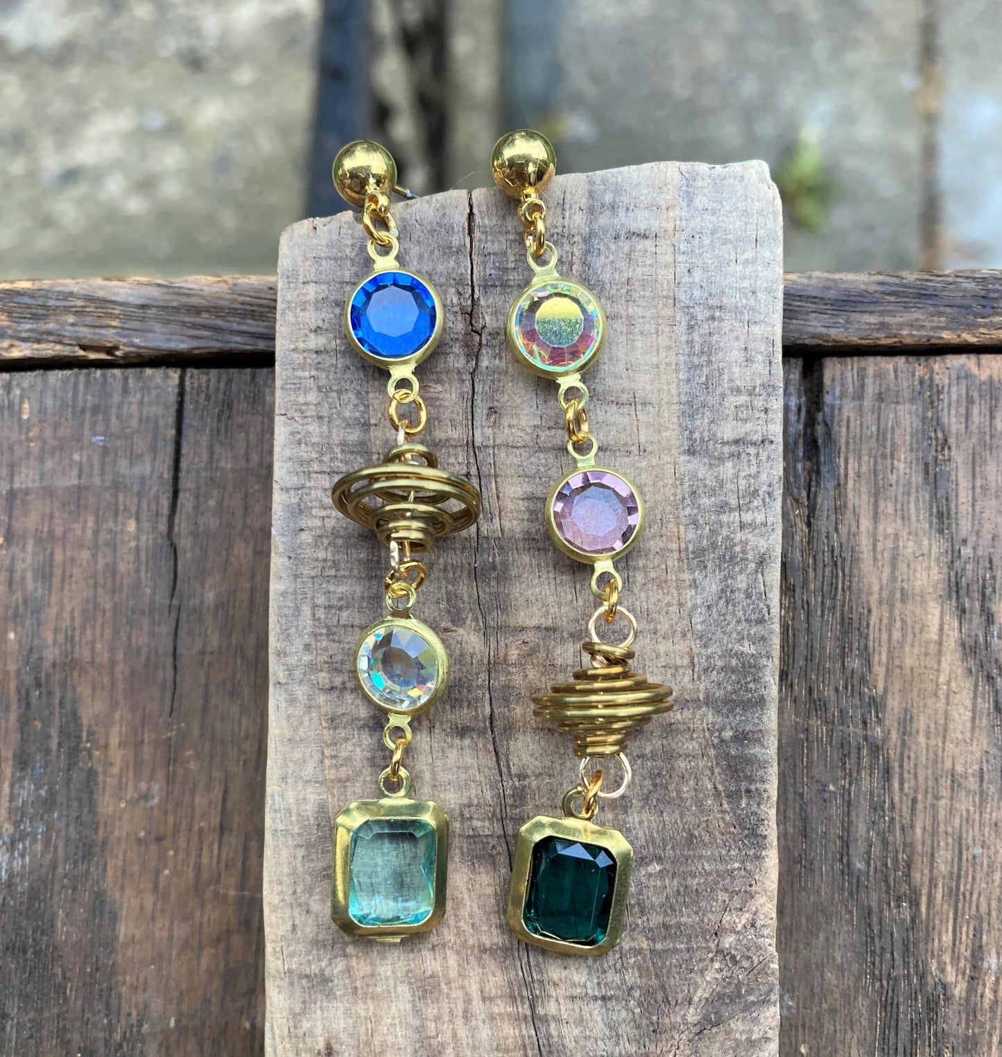 Galaxy Vintage Crystal Earrings