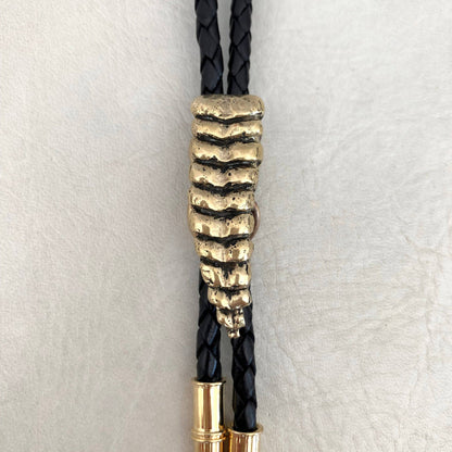 Rattlesnake Bolo Tie Brass
