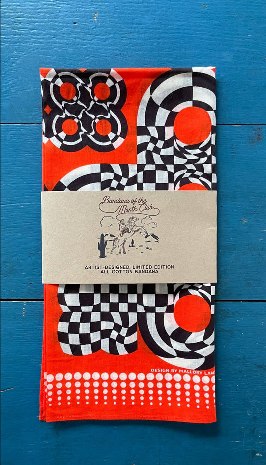 Orange Black White Bandana of the Month