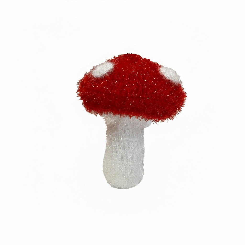 red mushroom dish scrubber sponge